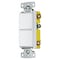Hubbell Wiring Device-Kellems Switches and Lighting Controls, Combination Devices, Residential Grade, Decorator Series, 2) Single Pole Rockers, 15A 120V AC, Side Wired, White RCD101W - alternate 1
